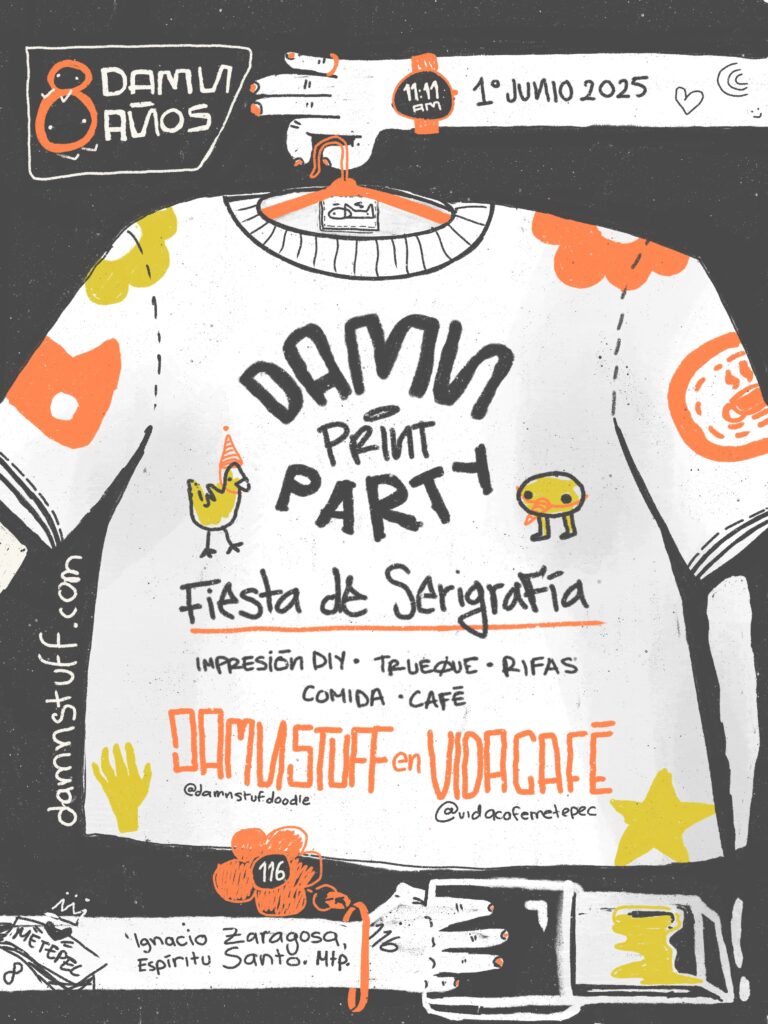Cartel-Damn-Print-Party-25-Vida-Café